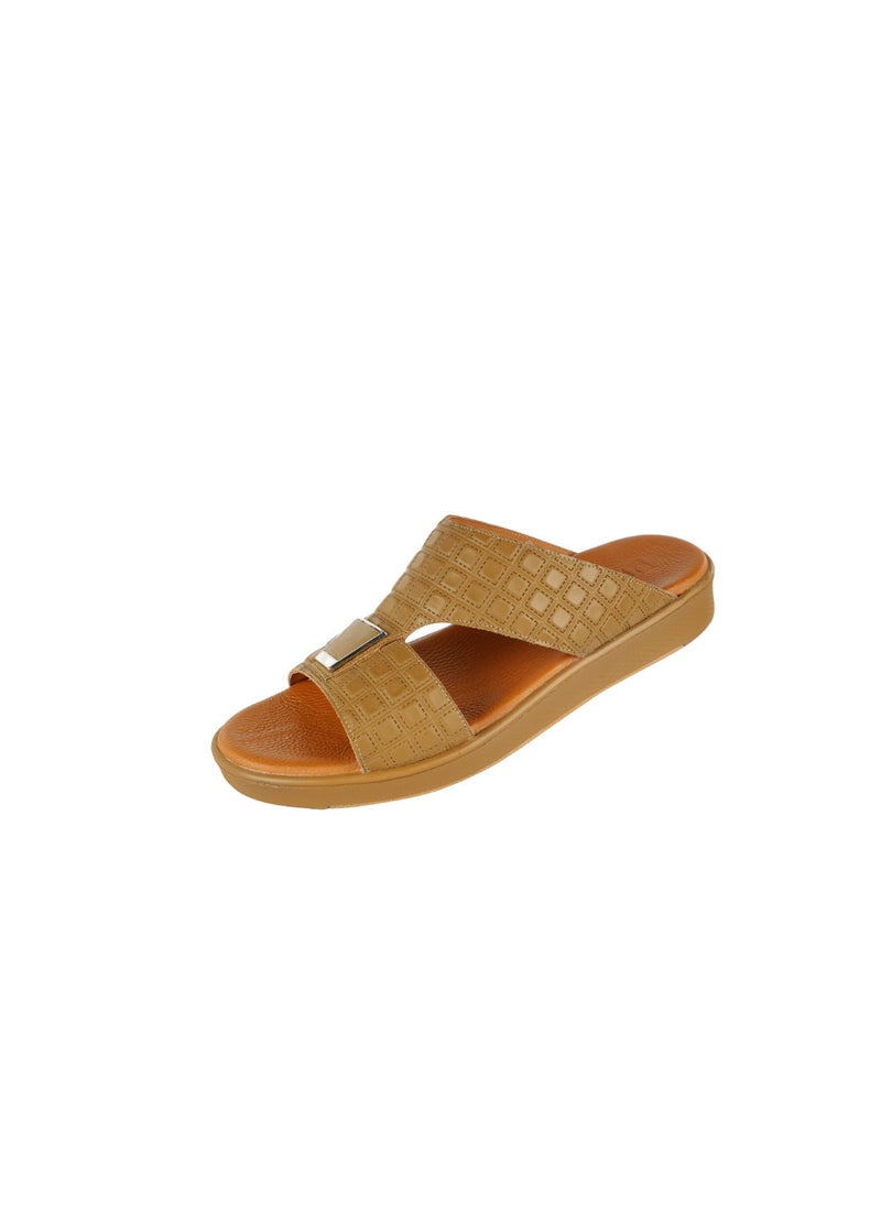 barjeel uno - Barjeel Uno Boys Elegant Arabic Sandals TAM 107B Beige - Image 1