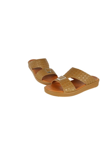 Barjeel Uno Boys Elegant Arabic Sandals TAM 107B Beige