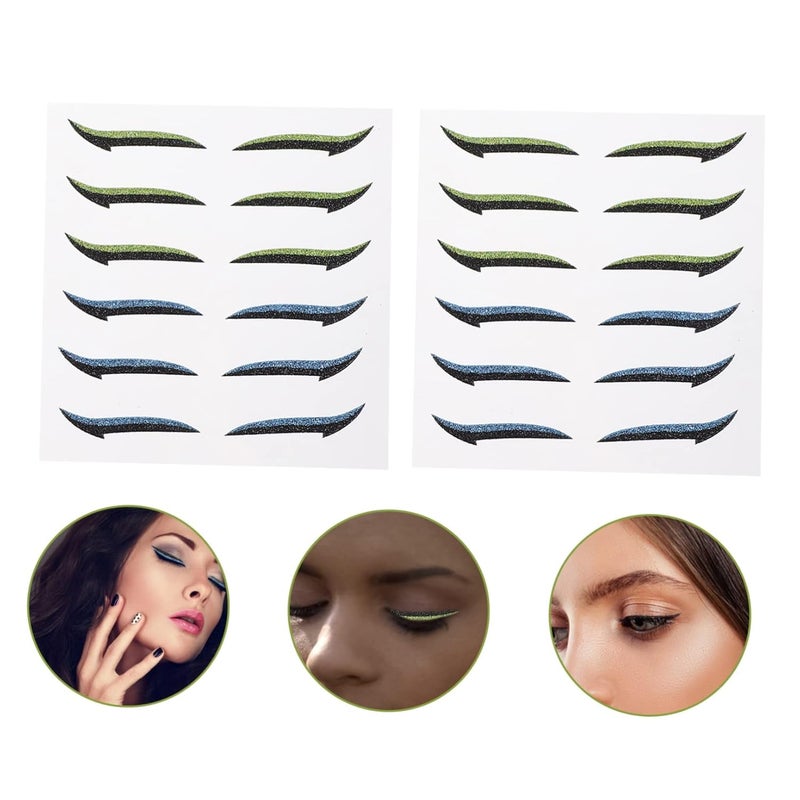 Outanaya 12pairs Invisible Eye Line Strips Women Eyeliner Stickers Double Eyelid Tape for Makeup - Image 4