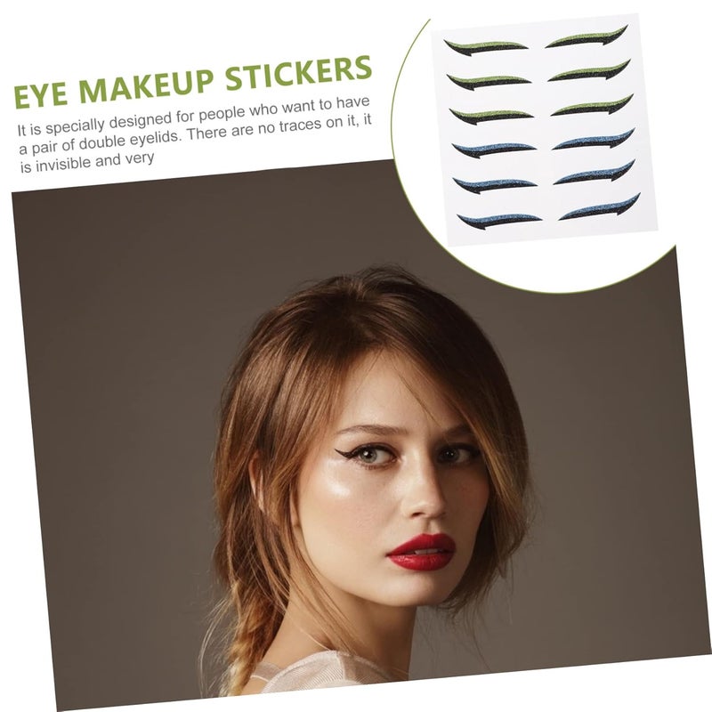 Outanaya 12pairs Invisible Eye Line Strips Women Eyeliner Stickers Double Eyelid Tape for Makeup - Image 5