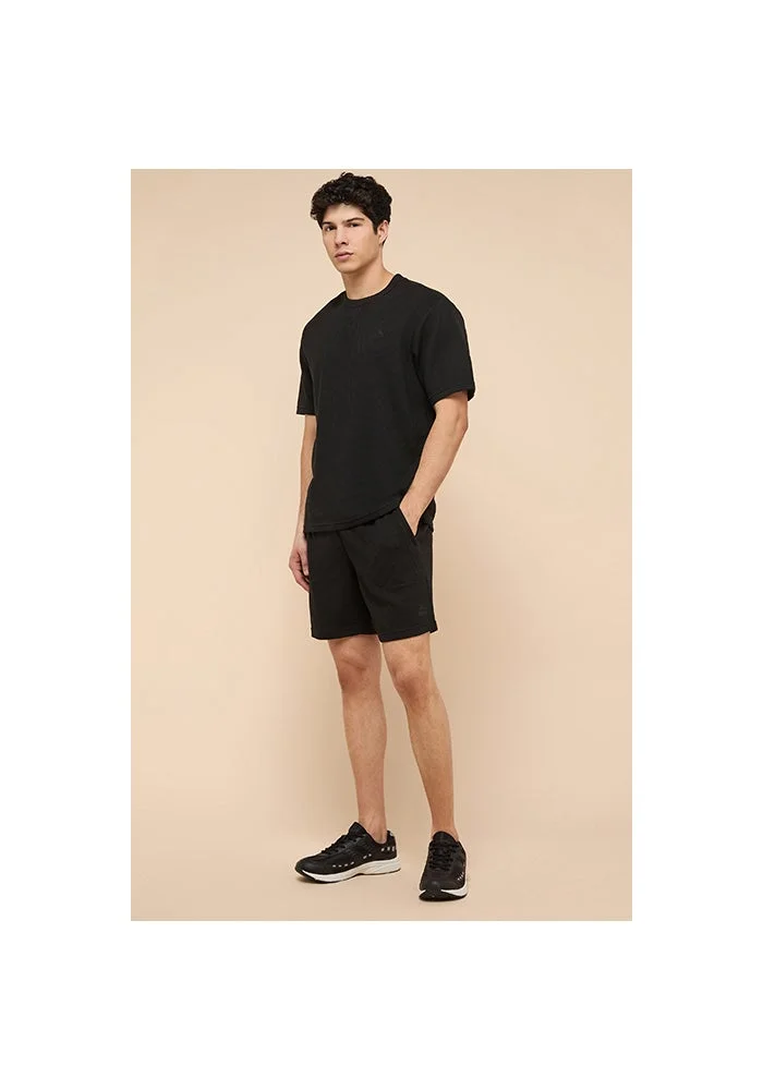 أر أند بي Solid Shorts with Drawstring Waist