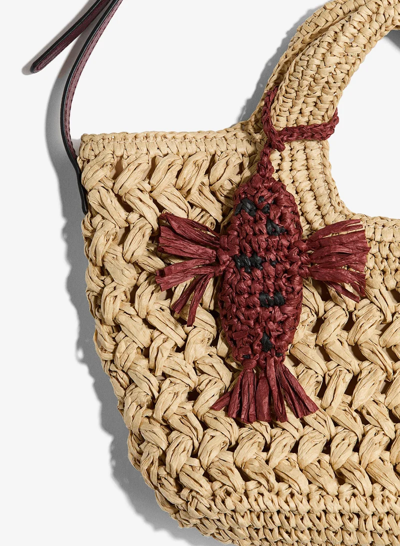 H&M Straw crossbody bag