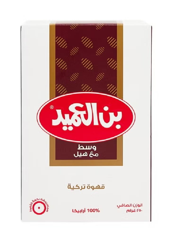العميد قهوة تركية وسط مع هيل 250 جرام - Image 1