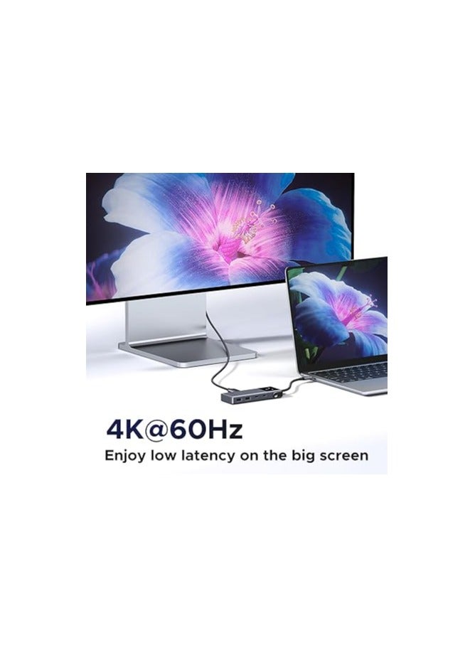 Ugreen Uno 6 IN 1 USB-C HUB 4K60Hz PD100W 10Gbps USB3.2 Splitter Adapter for Laptop Macbook Pro Air USB Expander Docking Station - Image 5