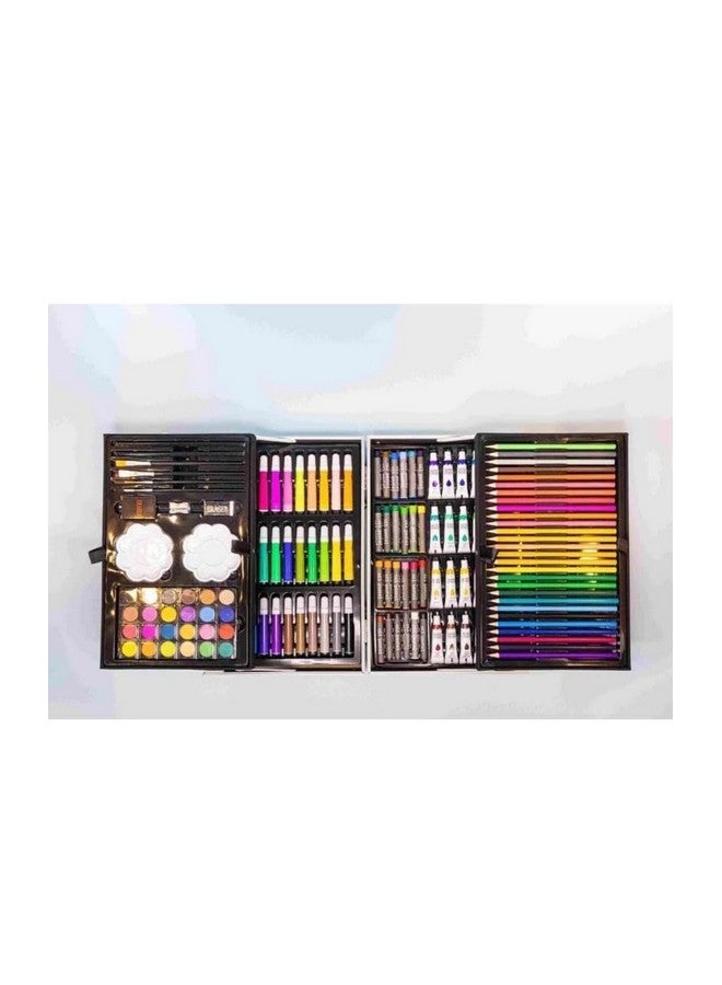 Space Art  Craft Painting Box, Big Coloring Suitcase Multiple 145 Color Kit, Professional Drawing Water Color Pencils, Oil Pastel, Sketches  Acrylic Paint Brush Birthday Gift for Boys - Image 2