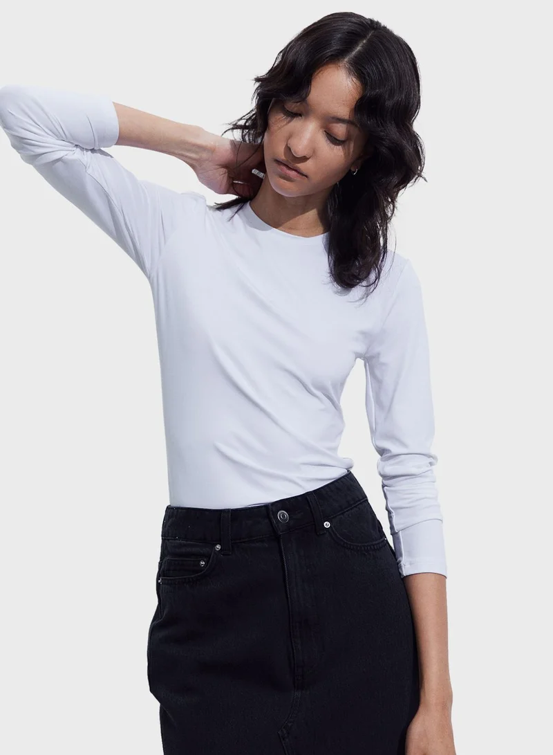 H&M Crew Neck Knitted Top