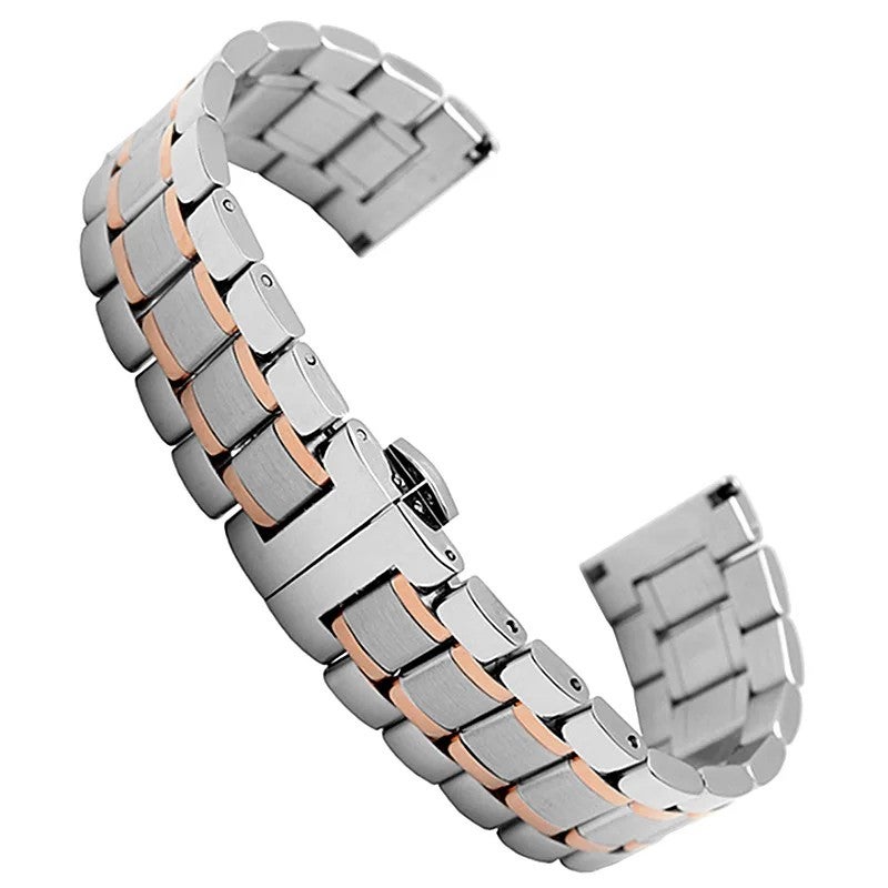 Bluejw Stainless Steel Watch Band Replacement – 3-Link Metal Watch Strap in Multiple Sizes (12mm, 14mm, 20mm) for Easy Watch Strap Replacement - Image 4