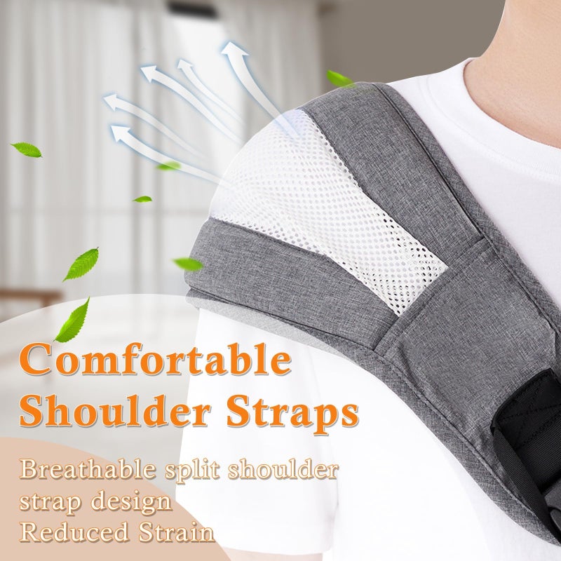 KASTWAVE Portable Toddler Carrier, Baby Carrier Newborn to Toddler-Adjustable Baby Sling Carrier,Toddler Carrier for 25-60lbs,Comfortable Toddler Sling for Hands-Free Carrying - Image 2