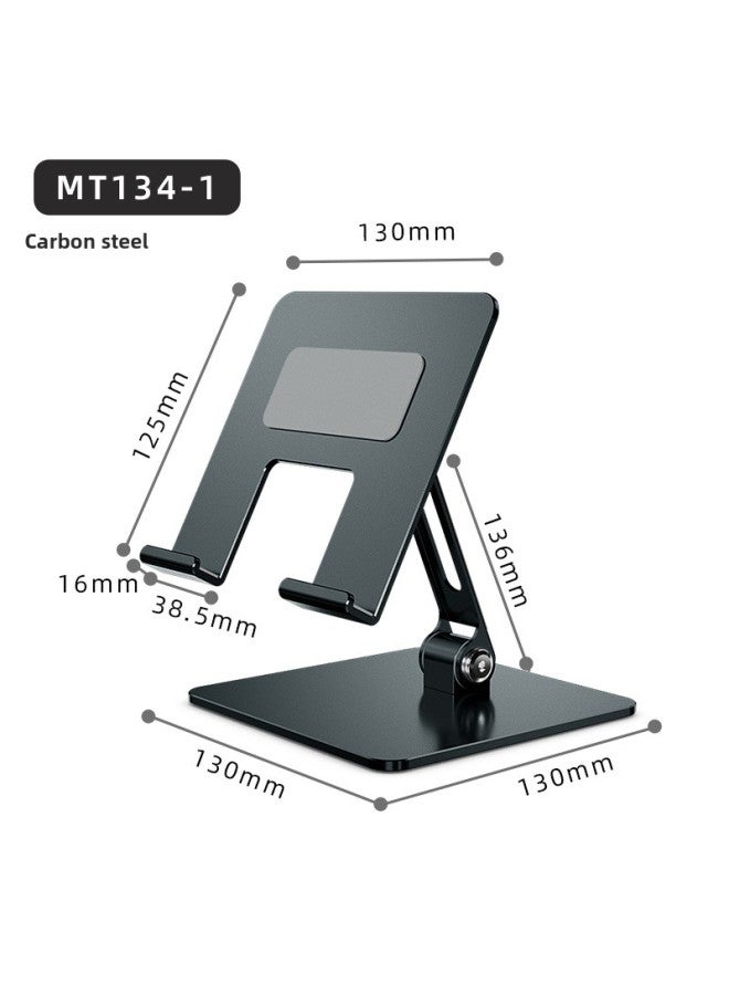 Tablet Stand Aluminum Alloy Foldable Computer Stand Desktop Raised For Ipad Huawei Apple Support Frame-Color:Grey (metal Weighted Enlarged Style) - Image 1