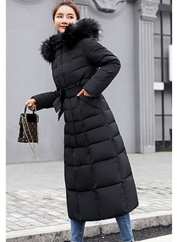 1Tarz 1 style Toridas Daily Winter Full Length Puffer Women's Coat BT180BLACK6  - Image 4