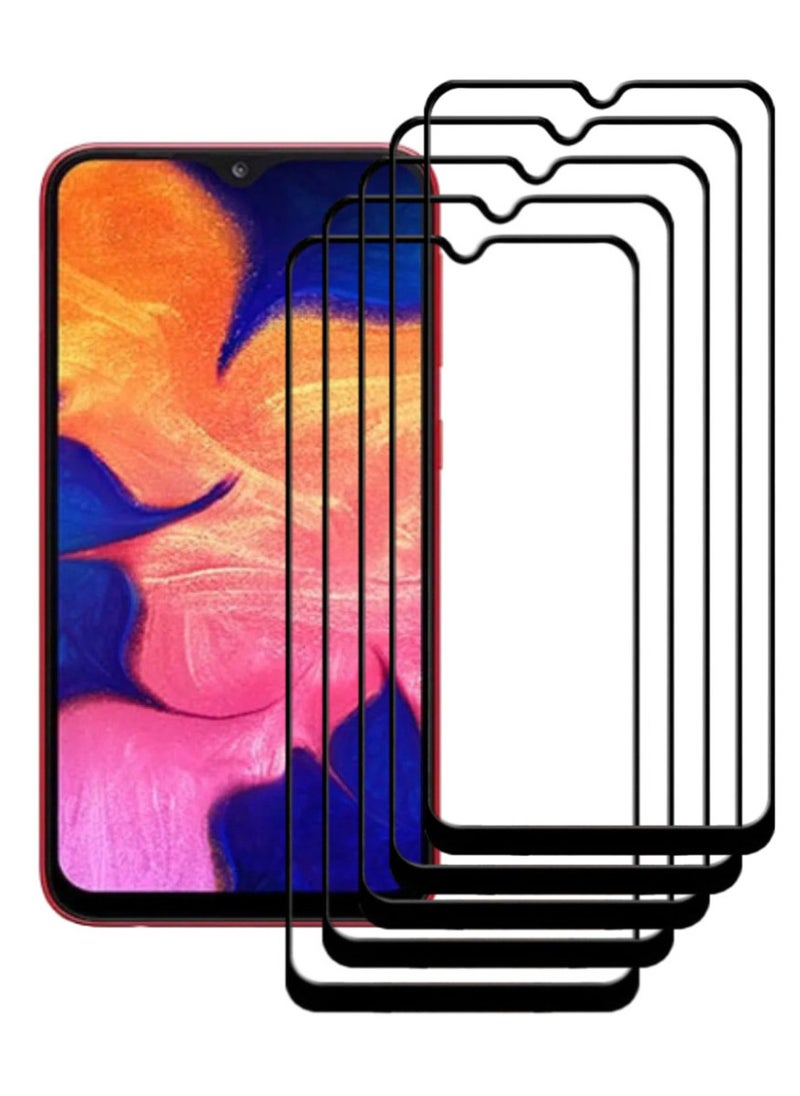 ACLIX 5 Pieces Antistatic ESD Dustproof Premium Quality High Definition Tempered Glass Screen Protector Designed For Samsung Galaxy A10 - Image 1