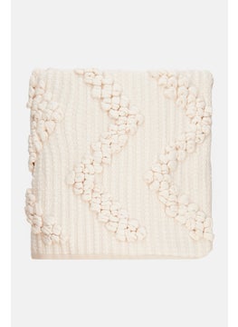 Vestio Textiling Embroidered Cushion Cover  50 X 50 cm, White  - Image 1