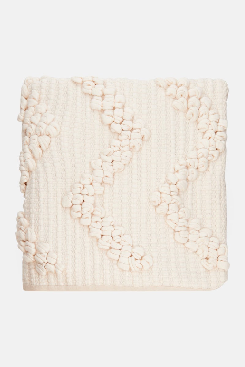 Vestio Textiling Embroidered Cushion Cover  50 X 50 cm, White - Image 1