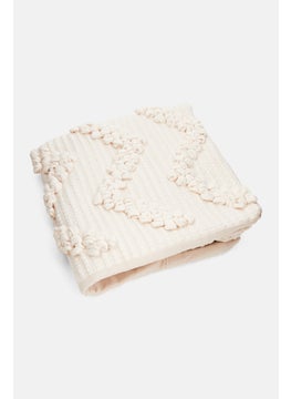 Vestio Textiling Embroidered Cushion Cover  50 X 50 cm, White  - Image 2