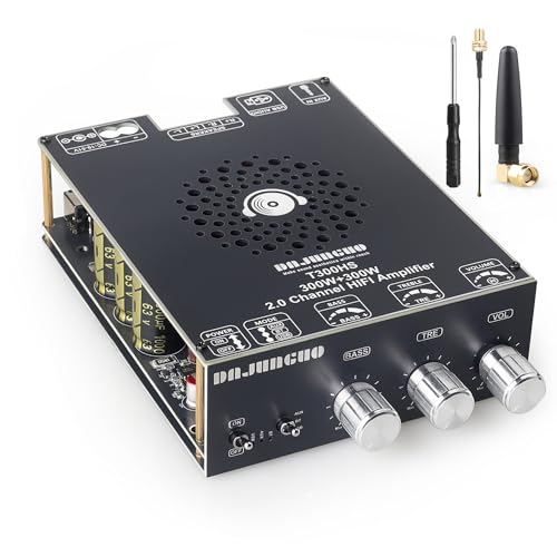 ODEKTOOY T300HS 300W+300W Power Amplifier Board, TPA3255 Chip with Bluetooth/AUX/USB Inputs, 2.0 Channel Audio Power Vehicle Amplifier - Image 1