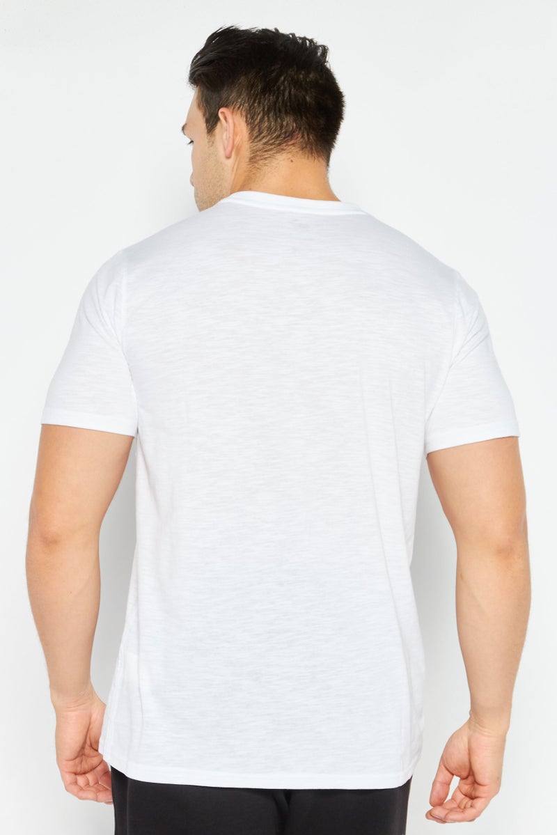 PUMA Men Sportswear Fit Short Sleeves Running T-shirt, White - Image 2