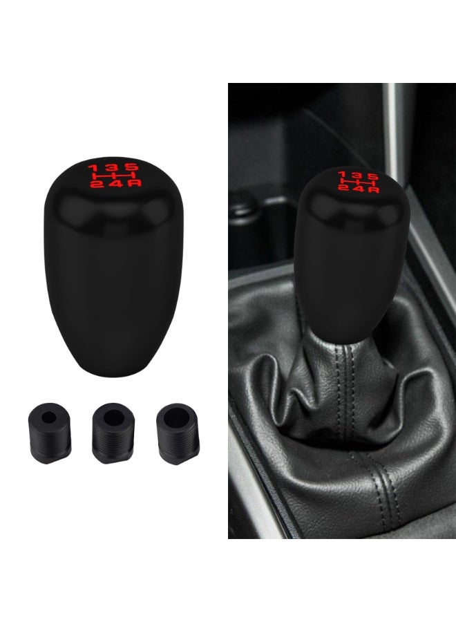 Car Gear Shift Knobs, Manual Gear Shift Knobs Replacement, Universal Car Accessories Interior Stick Shift Knob, Manual 5 Speed Universal Gear Stick Shift Knob for Car Truck SUV (Black) - Image 1