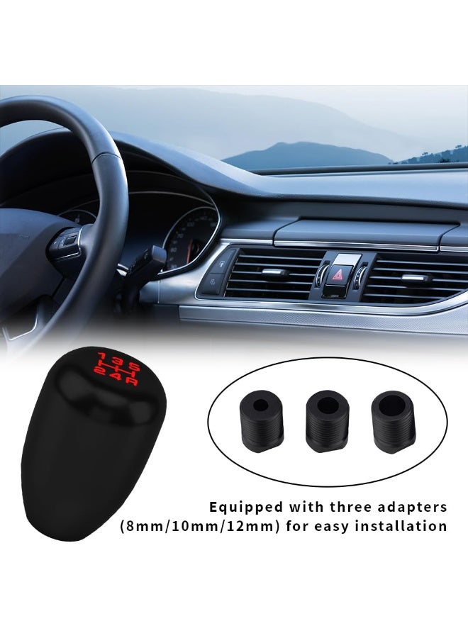 Car Gear Shift Knobs, Manual Gear Shift Knobs Replacement, Universal Car Accessories Interior Stick Shift Knob, Manual 5 Speed Universal Gear Stick Shift Knob for Car Truck SUV (Black) - Image 3