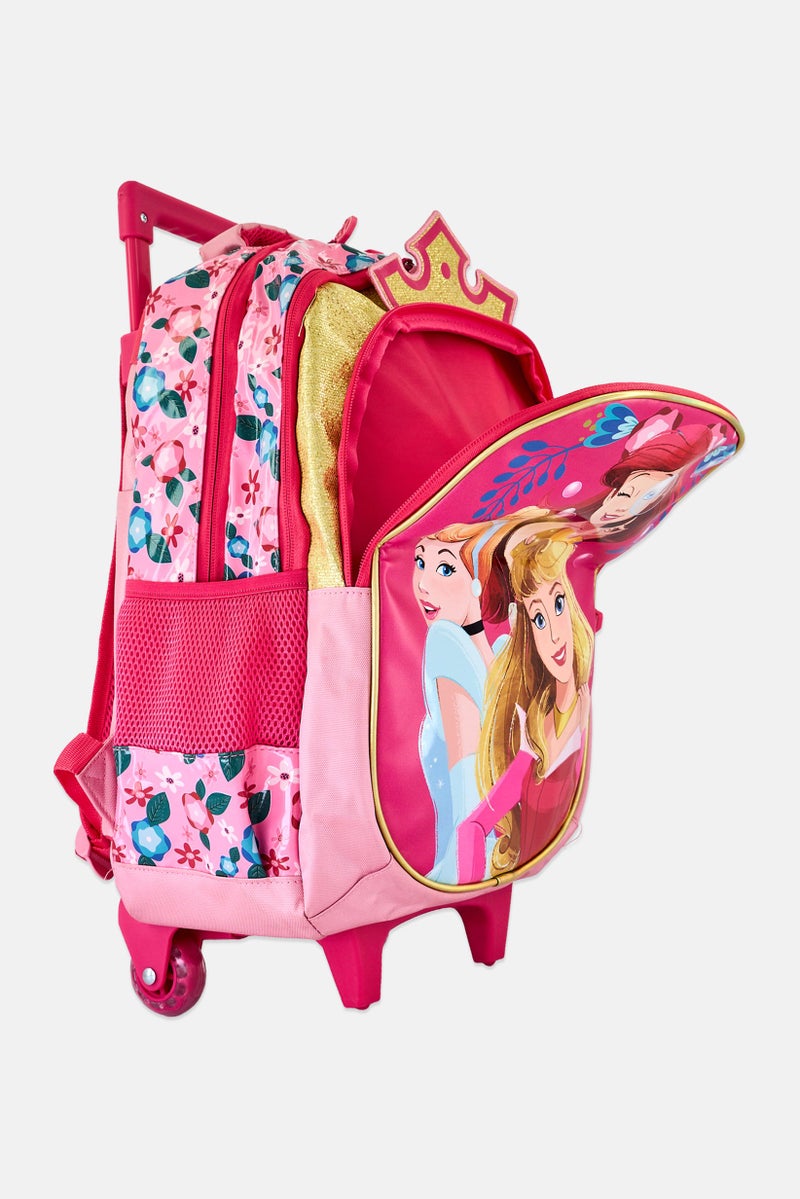 Toys For Less Kids Girl Princess Graphic Print Trolley Bag, Multicolor - Image 3
