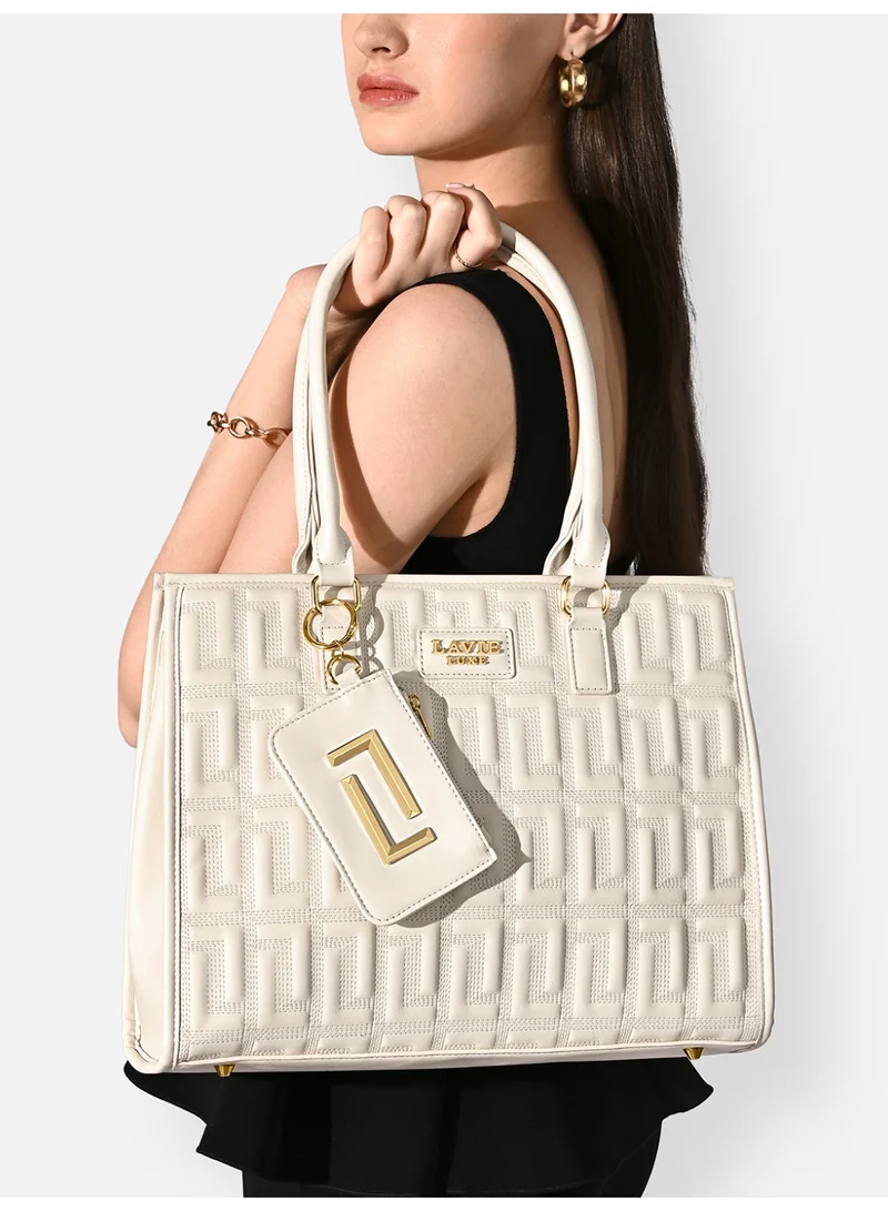 لافي حقيبة ساتشيل نسائية فاخرة كيم كبيرة أوف وايت
