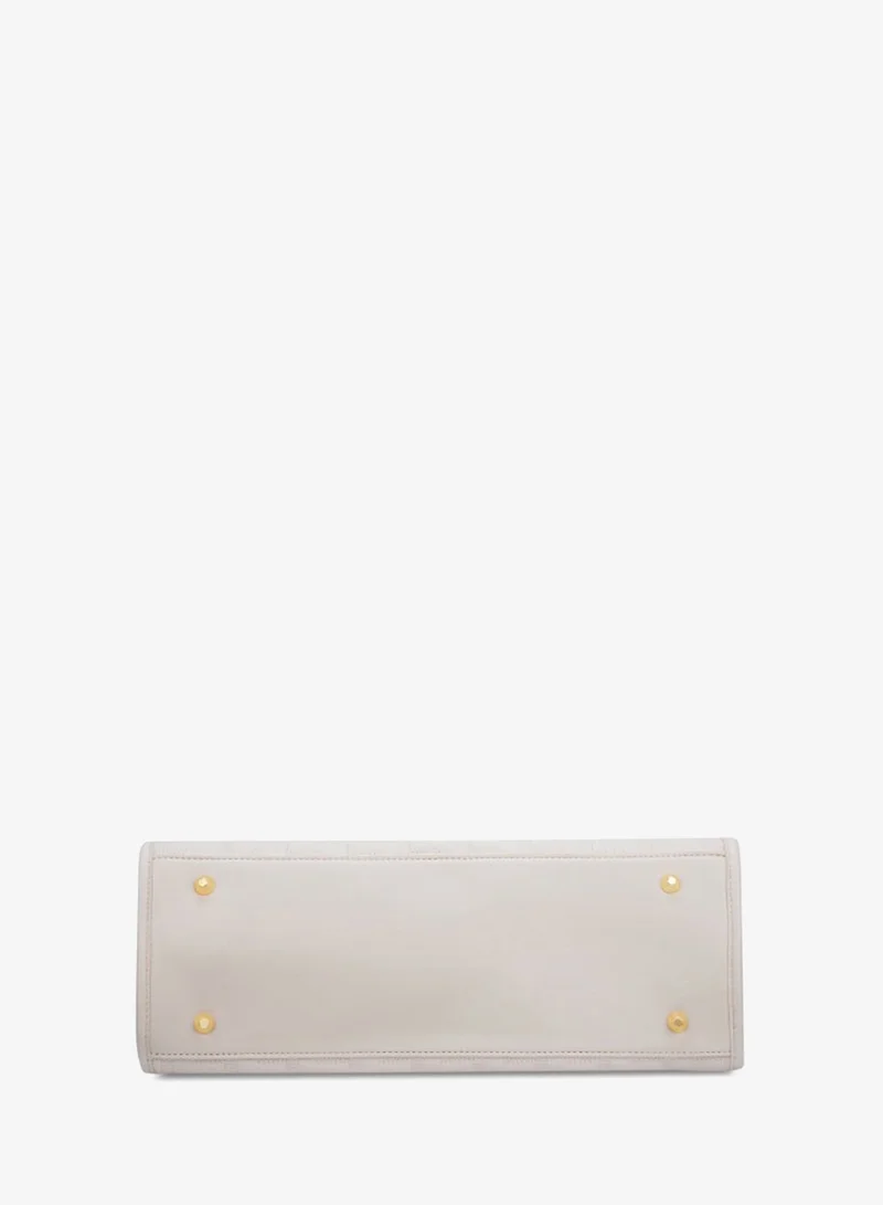 Lavie  Luxe Women's Quem Large Satchel Bag (Offwhite) for Women | Best Price UAE