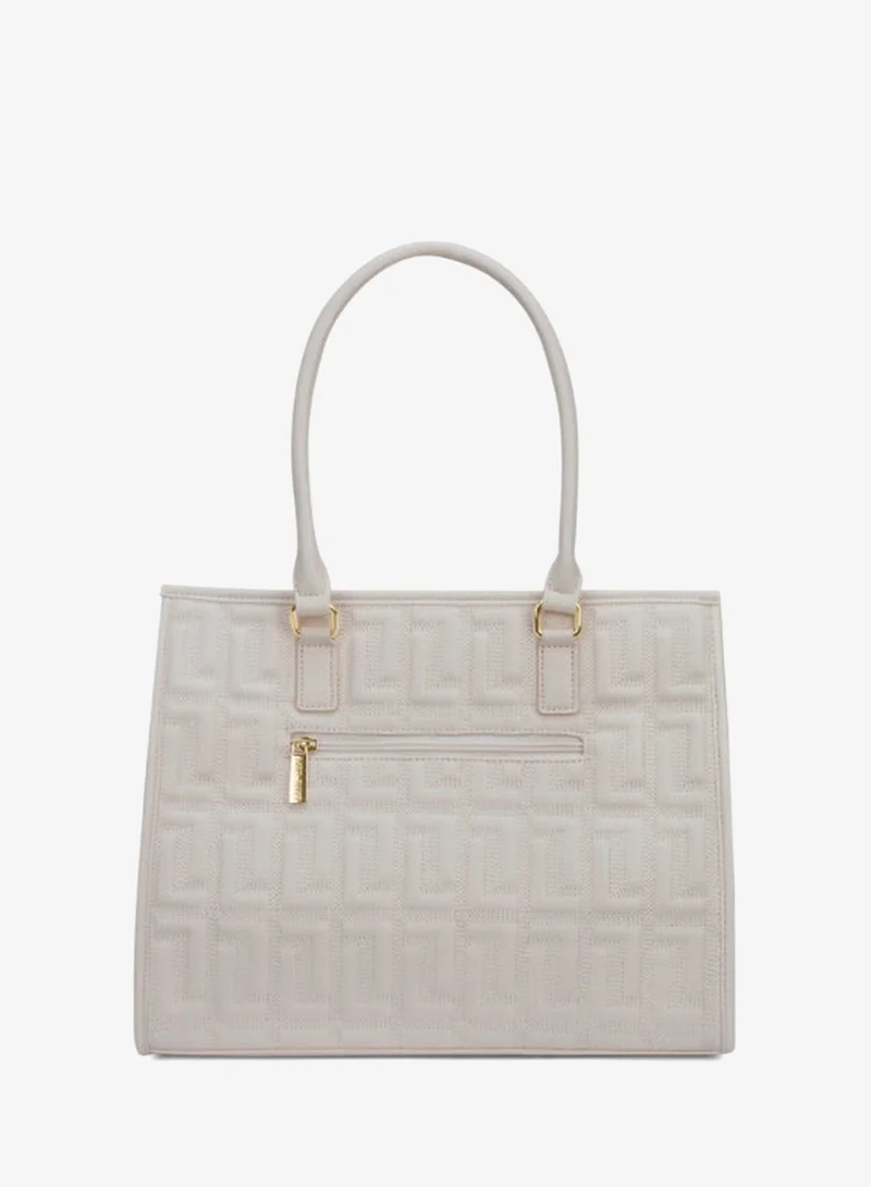 Lavie  Luxe Women's Quem Large Satchel Bag (Offwhite) for Women | Best Price UAE