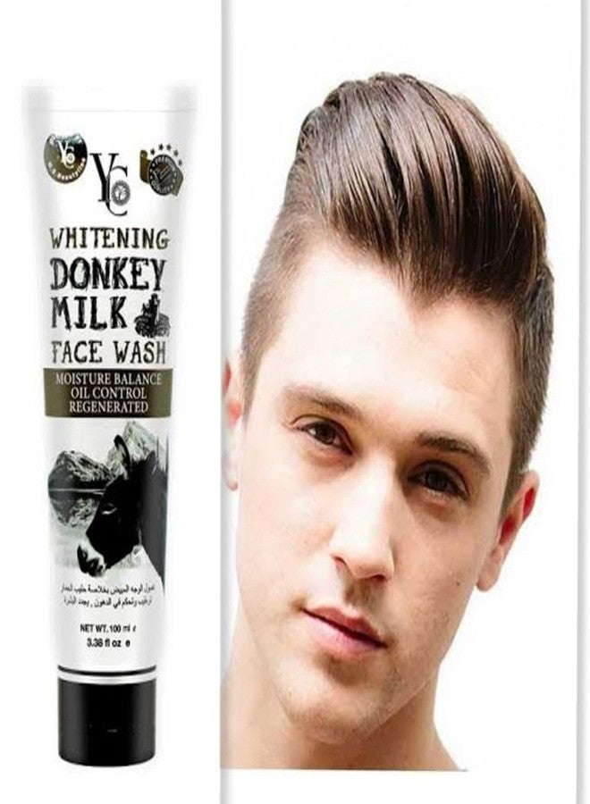 HANI PO™ YC Donkey Milk Face Wash Facial Glow & Moisturizing 100mlCleaning face wash for women | face wash for girls | facewash for men | face cream for women - Imported face cream | face wash for girls - Image 3