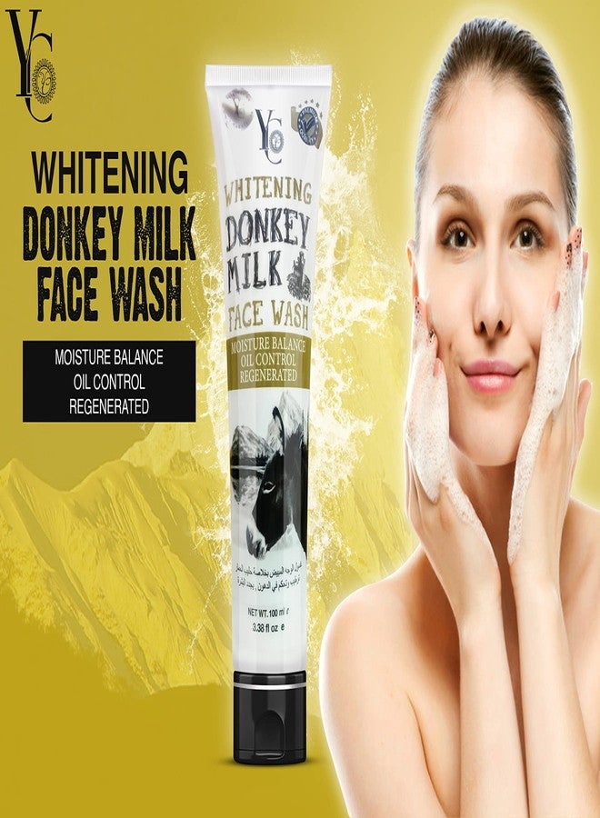 HANI PO™ YC Donkey Milk Face Wash Facial Glow & Moisturizing 100mlCleaning face wash for women | face wash for girls | facewash for men | face cream for women - Imported face cream | face wash for girls - Image 5