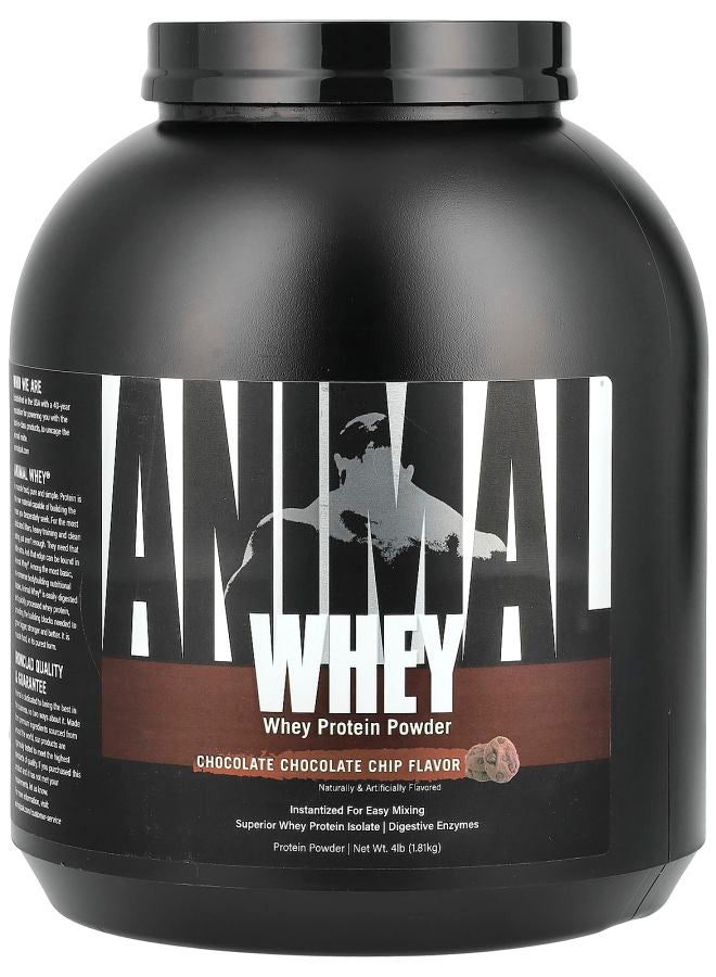 ANIMAL Isolate Loaded Whey Protein Powder Chocolate Chocolate Chip 4 lb (1.81 kg)