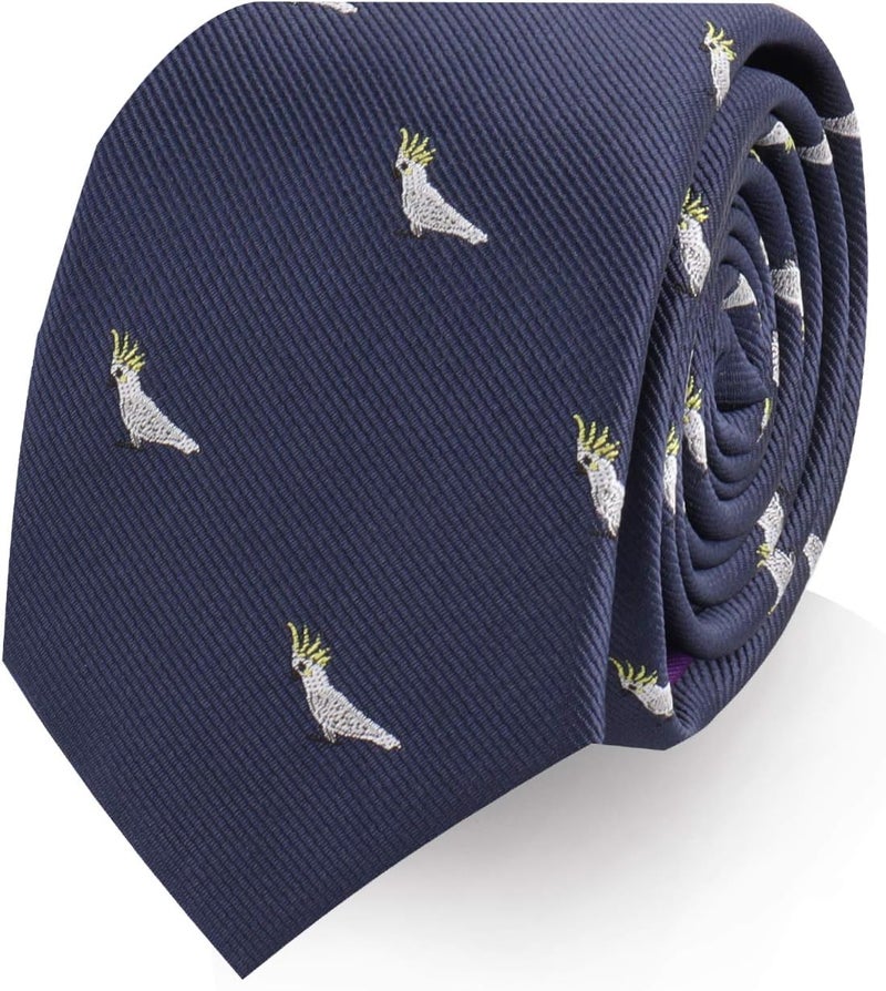 AUSCUFFLINKS Animal Ties | Woven Skinny Neckties | Groomsmen Wedding Ties | Work Ties for Him - Image 1