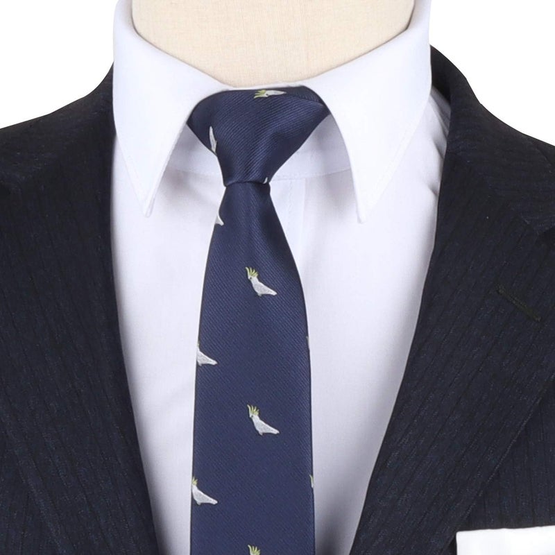 AUSCUFFLINKS Animal Ties | Woven Skinny Neckties | Groomsmen Wedding Ties | Work Ties for Him - Image 2