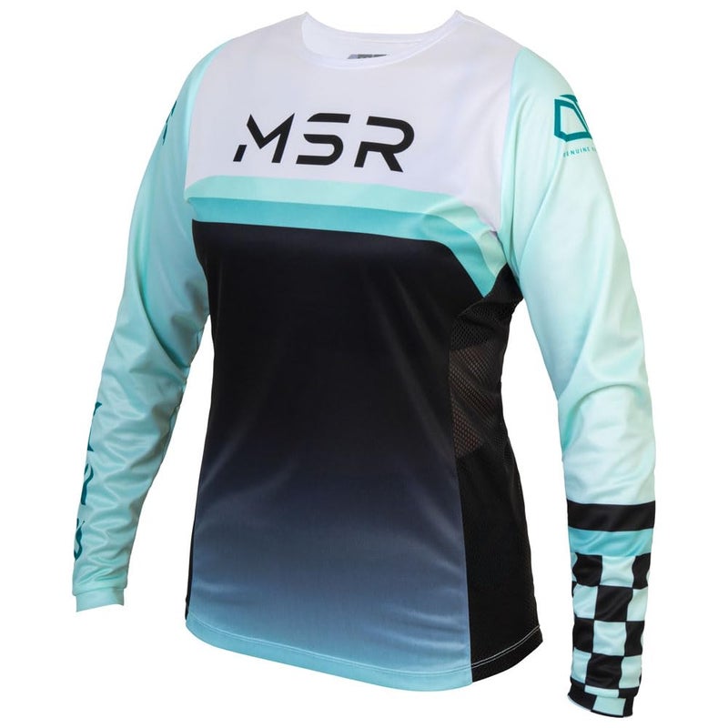 MSR Women's Nova Dirt Bike Motocross MTB Jersey Small Teal - Image 1