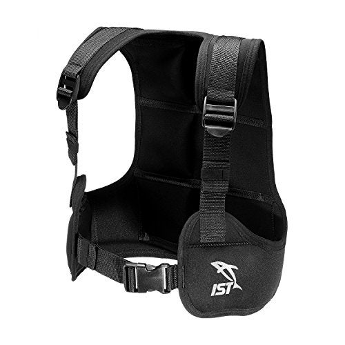 IST VSA0240 Free Diving/Apnea Weight Vest, Holds Up to 35lbs (Black, X-Large) - Image 4