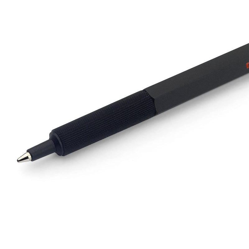 rOtring 600 Ballpoint Pen, Medium Point, Black Ink, Black Barrel, Refillable - Image 2