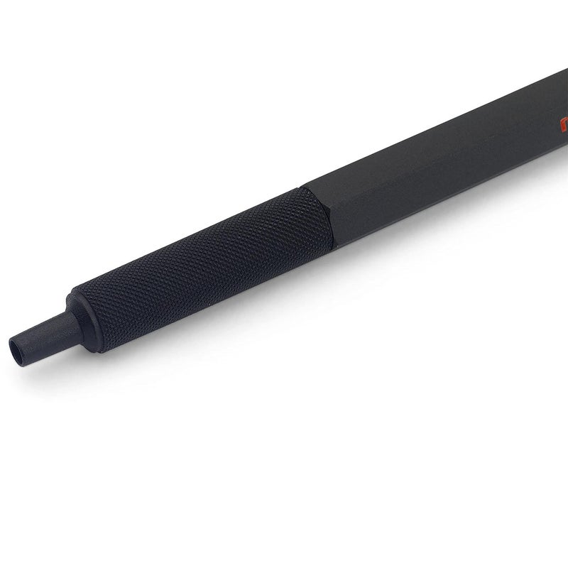 rOtring 600 Ballpoint Pen, Medium Point, Black Ink, Black Barrel, Refillable - Image 3