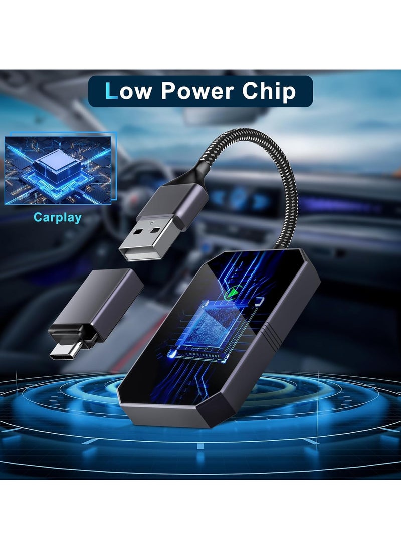 General - Wireless Carplay Adapter, Wireless Adapter for Factory Wired Carplay, Plug and Play Conversion to Wireless, 2024 Upgraded Carplay Dongle for iPhone iOS 10+ and Wired CarPlay Systems - Image 1
