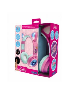 Lexibook Lexibook Barbie 2-in-1 Bluetooth & Wired Headphones with LED Lights  - Image 1