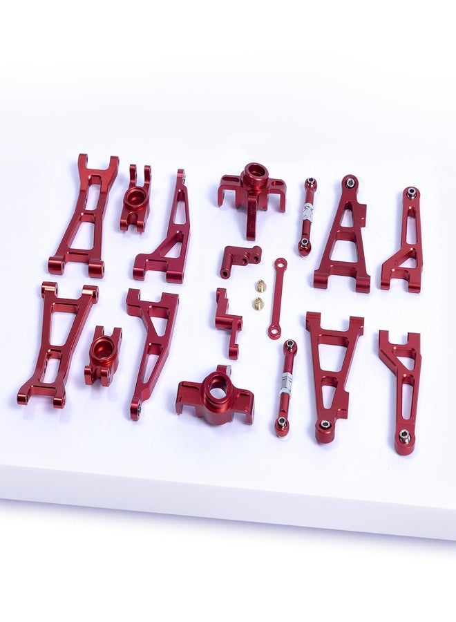 مجموعة قطع معدنية من Oisunt لسيارات MJX Hyper Go، بدون فرش، Bezgar، Jetwood Upgrades، مجموعة ملحقات معدنية لسيارات التحكم عن بعد (أحمر) - Image 1
