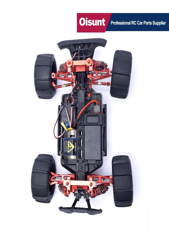 مجموعة قطع معدنية من Oisunt لسيارات MJX Hyper Go، بدون فرش، Bezgar، Jetwood Upgrades، مجموعة ملحقات معدنية لسيارات التحكم عن بعد (أحمر) - Image 2