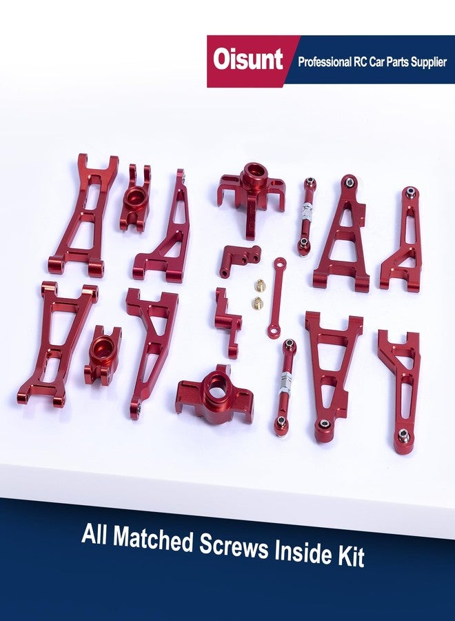 مجموعة قطع معدنية من Oisunt لسيارات MJX Hyper Go، بدون فرش، Bezgar، Jetwood Upgrades، مجموعة ملحقات معدنية لسيارات التحكم عن بعد (أحمر) - Image 4