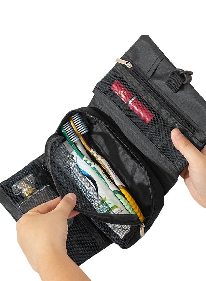 Snap-fastening foldable toiletries bag and make-up organiser - Image 4