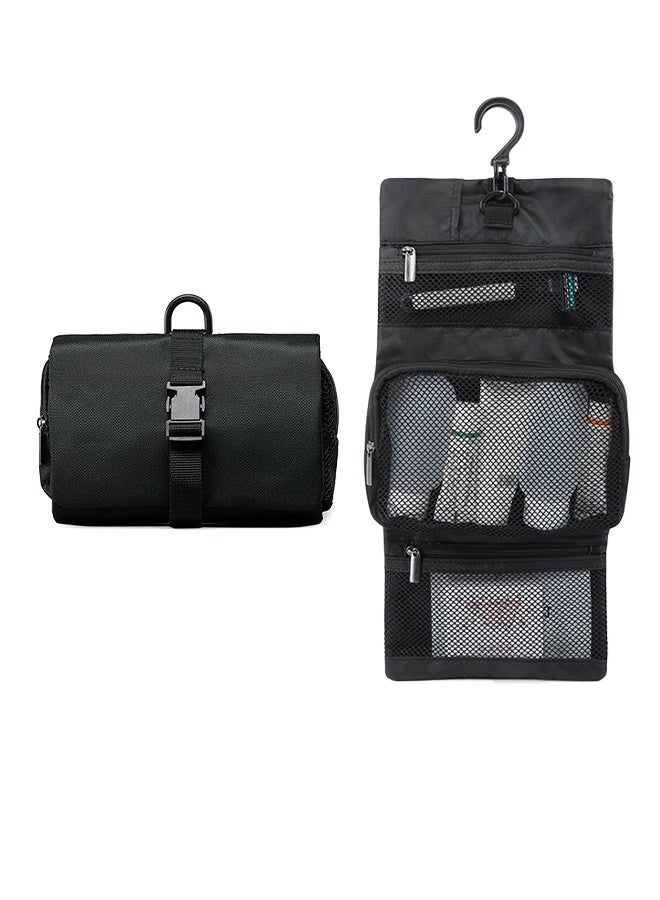 Snap-fastening foldable toiletries bag and make-up organiser - Image 1