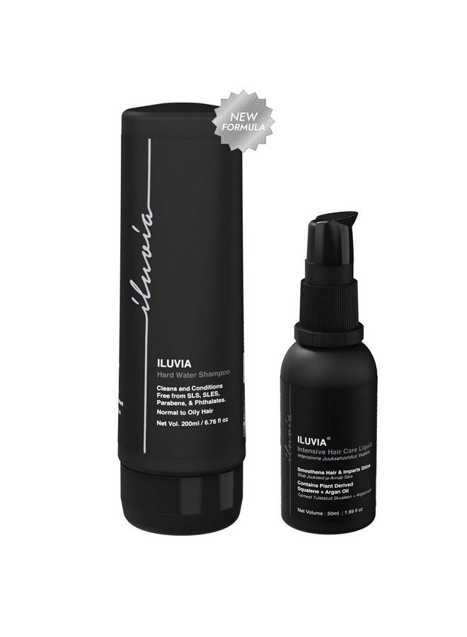 iluvia Professional Hard Water Shampoo 200G And Intensive Hair Care Liquid 50Ml (Smoothen Detangle Adds Shine Tames Frizz) - Image 2