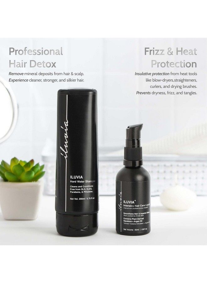 iluvia Professional Hard Water Shampoo 200G And Intensive Hair Care Liquid 50Ml (Smoothen Detangle Adds Shine Tames Frizz) - Image 3