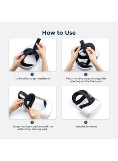 KIWI design Elite Strap Foam Pad Compatible with Meta Quest 2  - Image 5