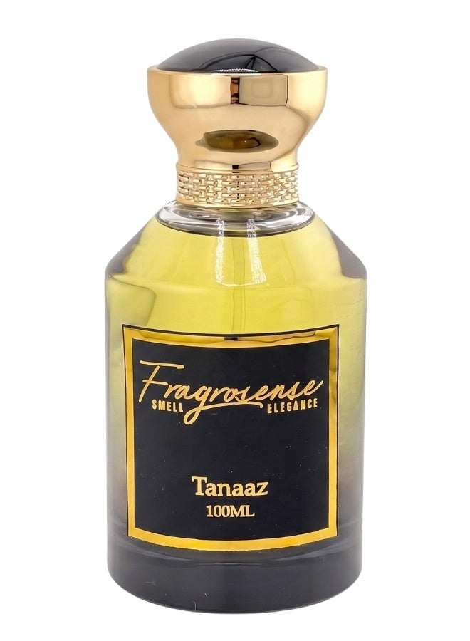 Fragrosense Tanaaz Eau de Parfum for Women 100ml, Fruity Floral Musk Fragrance with Bergamot Passion Fruit Peach, Caramel Geranium, Patchouli White Musk, Elegant Glass Bottle Spray - Image 1