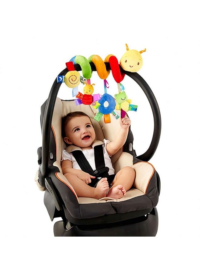 Uonlytech Baby Crib Hanging Rattles Toys Car Seat Toy Hanging Rattles Spiral Stroller Crib Cot Toy Spiral Toy Pram Hanging For Babies Boys And Girls - Image 2