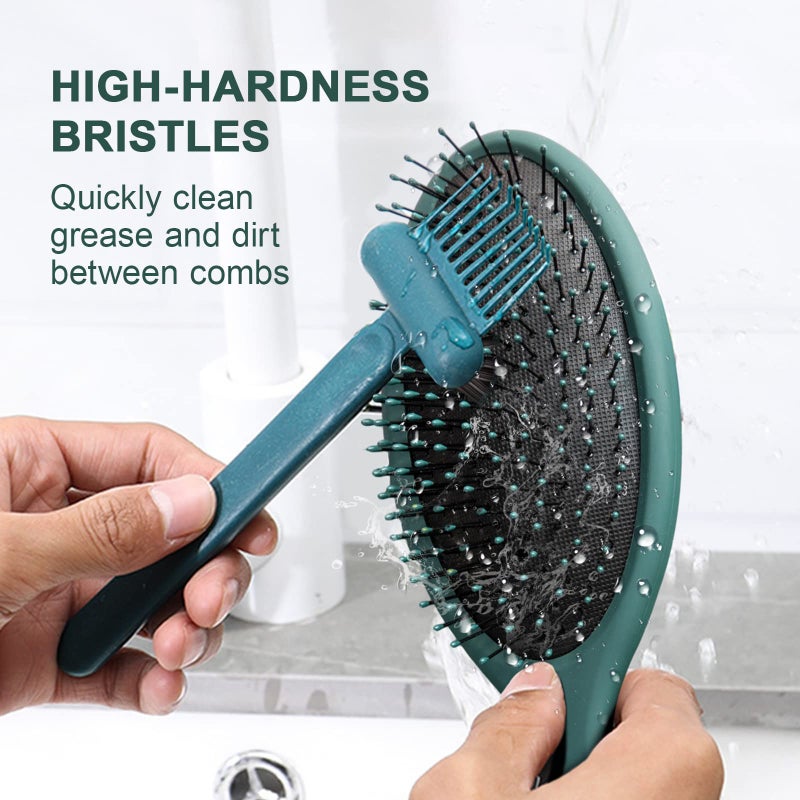 RHOS 2-in-1 Hair Brush Cleaner and Remover Tool - Comb for Removing Hair and Dust, Suitable for Home and Salon Use (1 Pack-Green) - Image 5