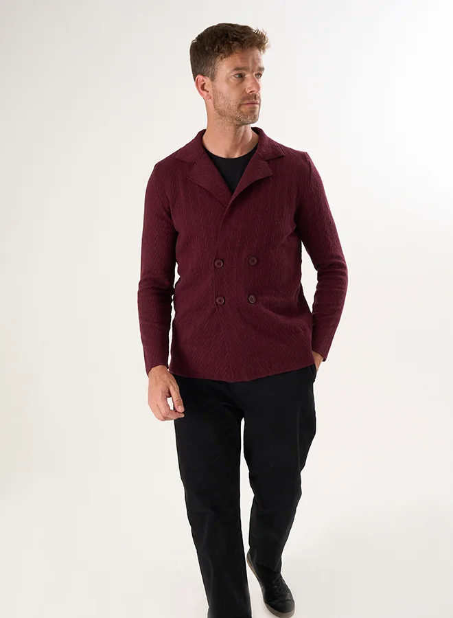 FELIX HARDY Notch Collar Cardigan