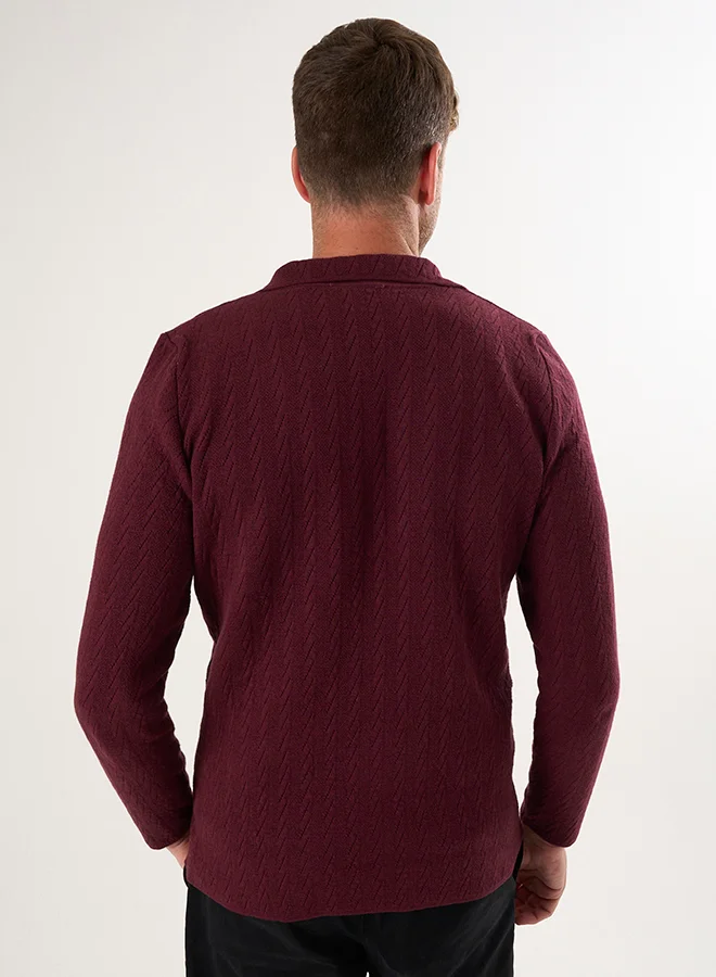 FELIX HARDY Notch Collar Cardigan